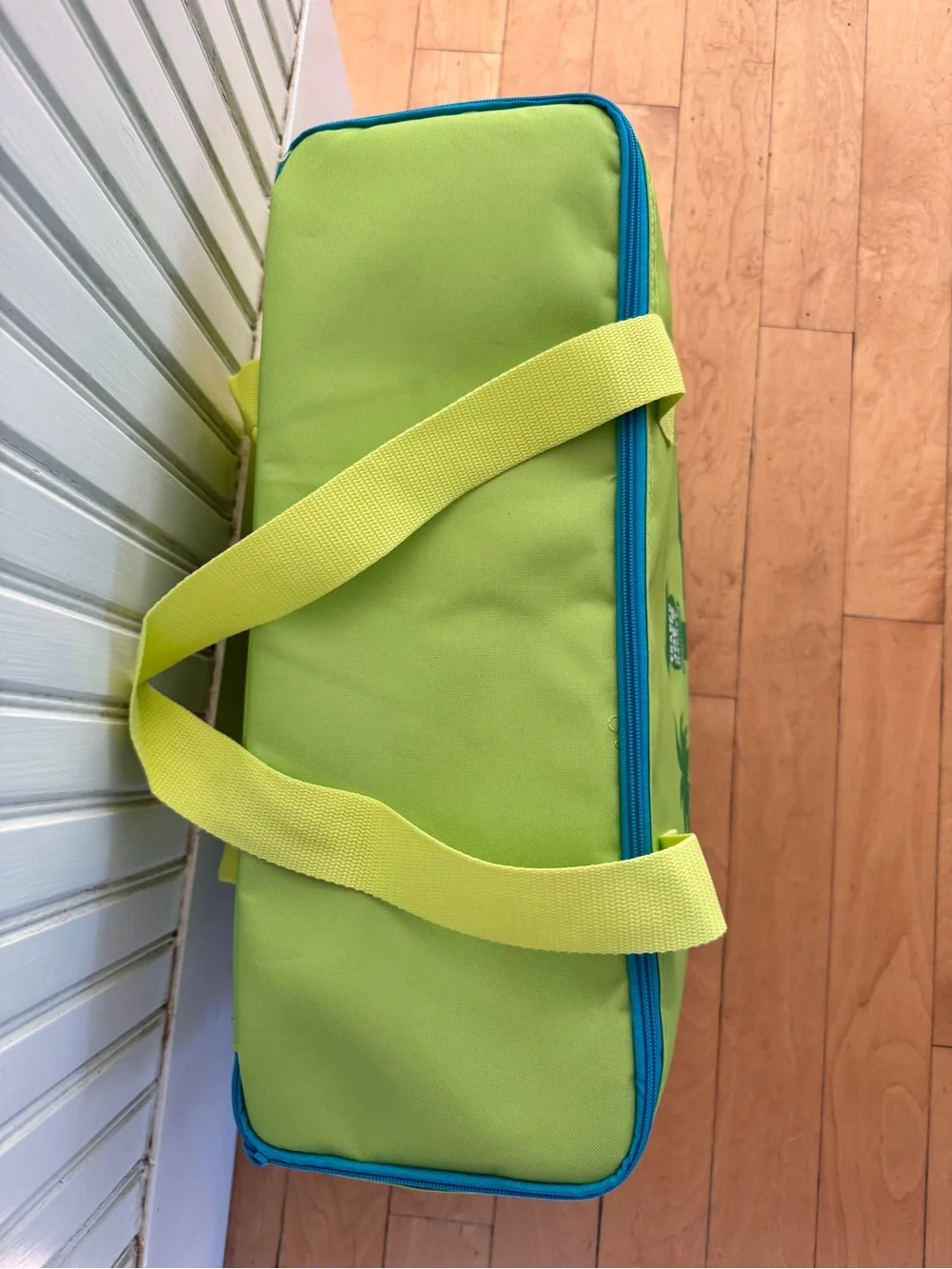 Trader Joe’s Large Insulated Cooler Tote Bag Lime Green Pasadena 1967